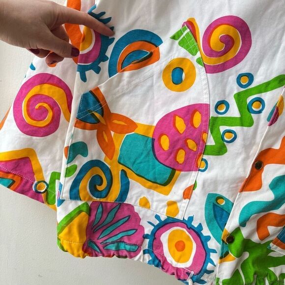 RARE Vintage 80s Michigan Rag Co. Oversized Hooded Jacket, UNISEX - Picture 3 of 12